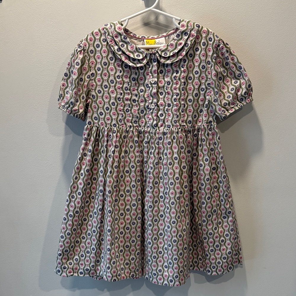 Mini Boden Multicolor Patterned Kids Formal Dress